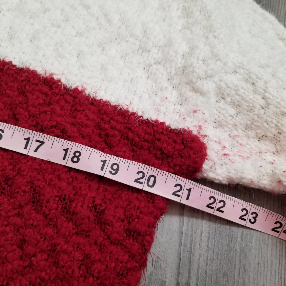 Knox Rose Women's Colorblock Eyelash Long Sleeve Sweater Size Large Cream Cozy - Picture 4 of 7